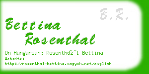 bettina rosenthal business card